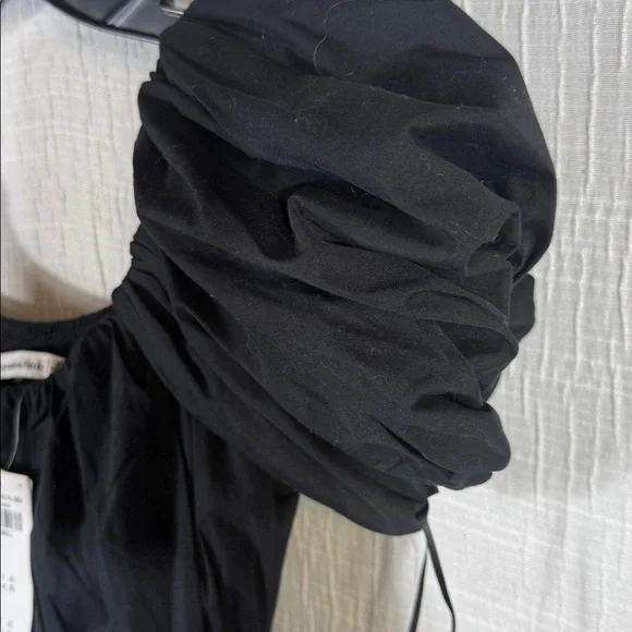 A&F Emerson Poplin Puff Sleeve Mini Dress extra small new - Picture 7 of 12